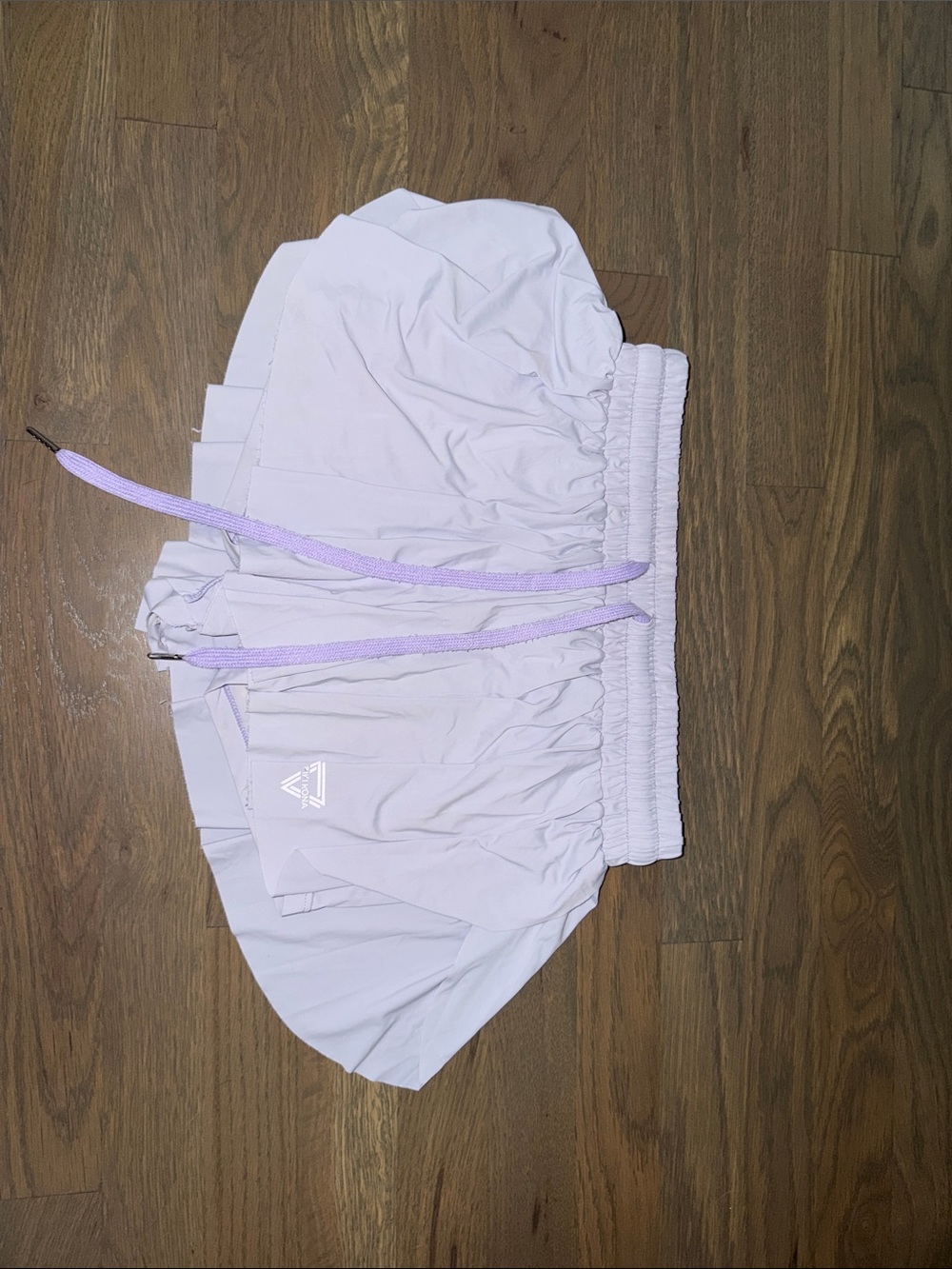 Light Lavender Women's Athletic Shorts with Adjustable Drawstring